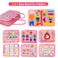 Aixmeet Toddler Montessori Toys, Sensory Busy Book, Busy Board For Toddlers 1234 Years Old, Preschool Learning Activities With L