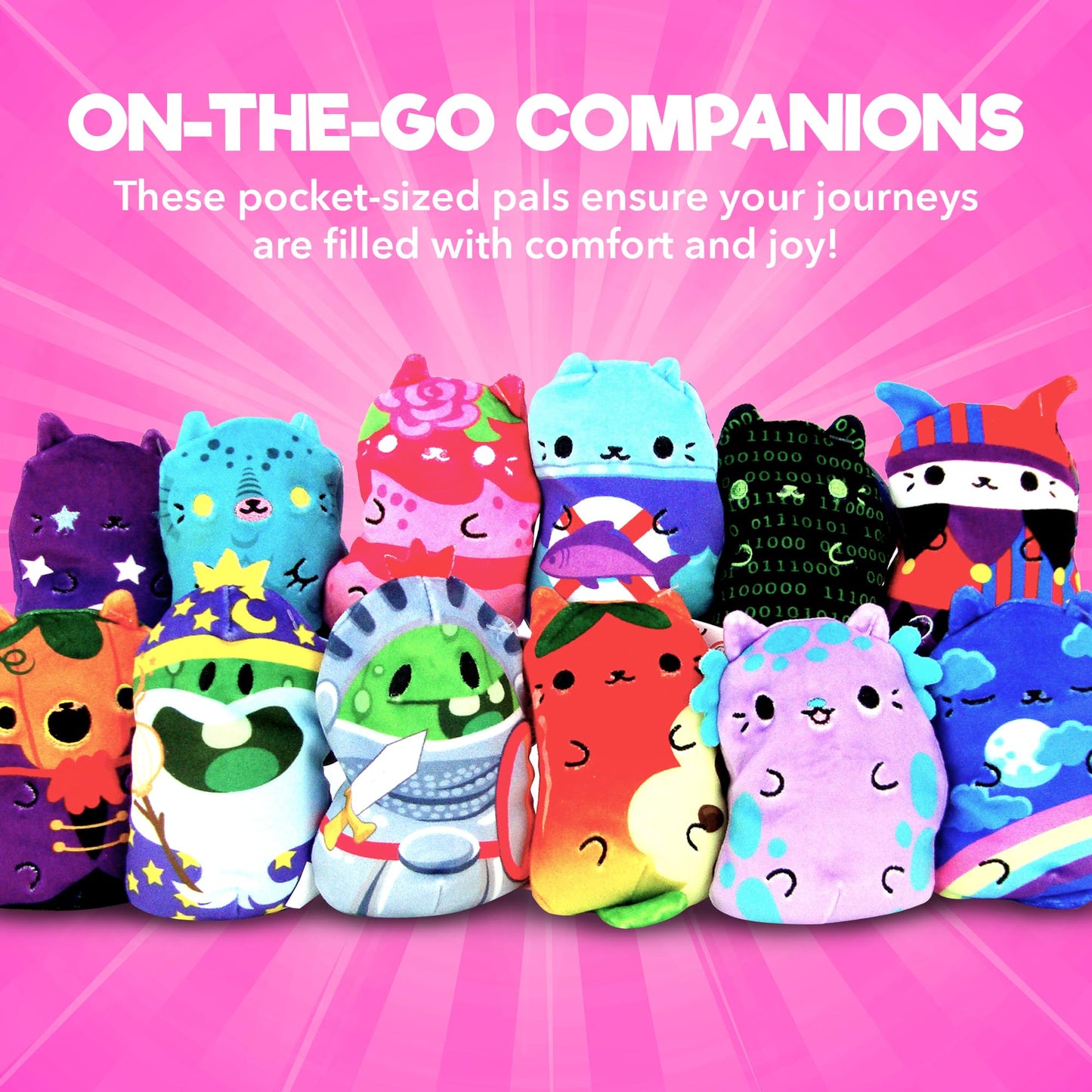 Cats Vs Pickles 2Pk Mystery Bags Bean Filled Plushies | Stocking Stuffers | Blind Bags For Girls And For Boys | Surprise Bean Collectibles | Sensory Friendly Mystery Bag For Kids & Adults | 2-Pack