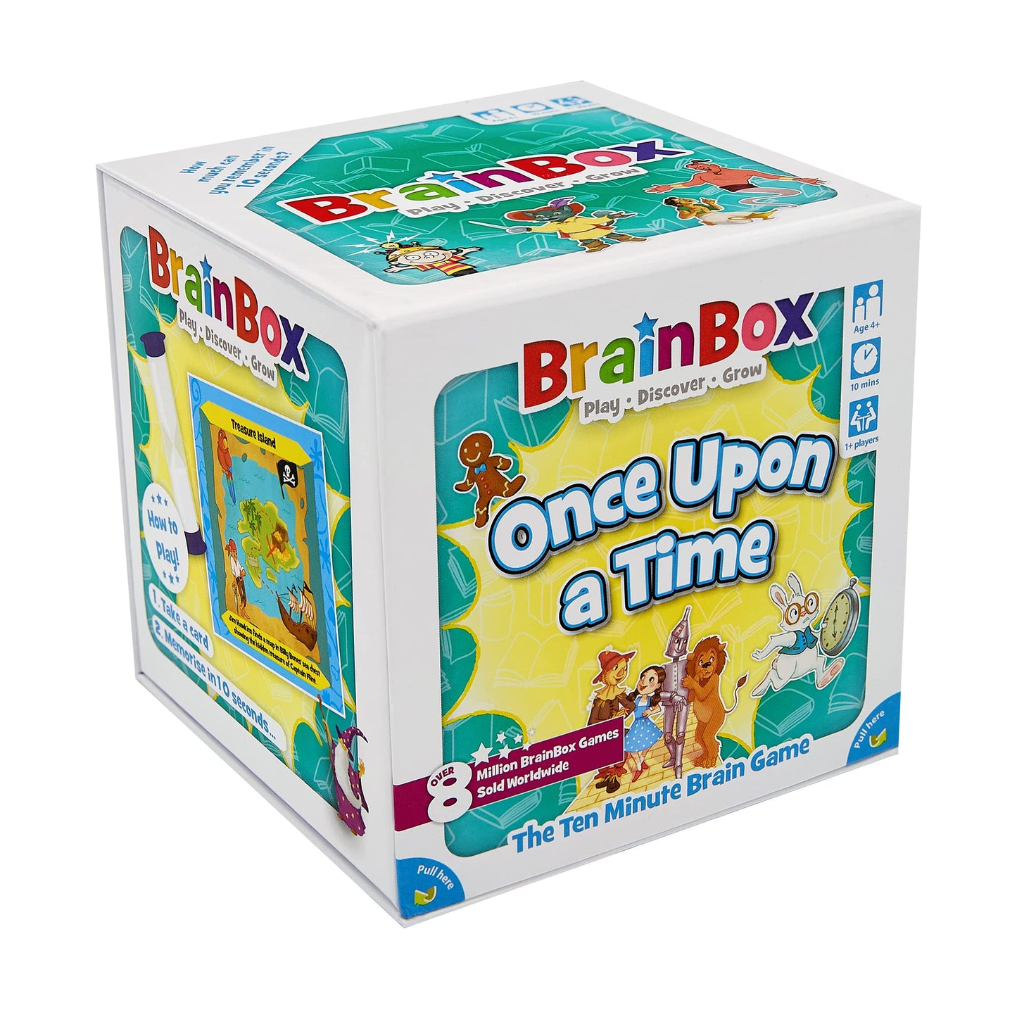 Brain Box BrainBox Once Upon a Time Card Game - Memory & Observation, Family-Friendly, Small, Multicolor, Model G1-11127, Ages 8+