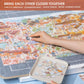 MOMIBOOK Puzzles for Adults 1000 Piece Jigsaw Puzzles of Suzhou Four Seasons Scenery, Photosensitive Discoloration Painting Imag