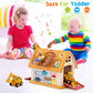Toys For 1-2 Year Old Gifts, Montessori Toddlers Toys With Sound/Lights/Music/Clock/Car/Telephone, 8 In 1 Multi-Functional House