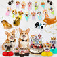 39 Pcs Dog Birthday Decorations Dog Birthday Party Supplies Puppy Party Favors, 2 Pcs Happy Birthday Banner 3 Pcs Birthday Honey
