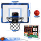 Basketball Hoop Indoor For Kids, Over The Door Basketball Hoops With Led Lighting & Audio Scoreboard, Mini Basketball Hoop Baske