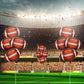 Football Balloons Football Party Balloons Football Shaped Aluminum Foil Balloons For Sport Themed Football Themed Birthday Party Decor, 26 Inch(8 Pieces)