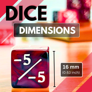 Luck Lab Mtg Magic Life Counter Dice, 48 Pcs - Compatible W/Magic Card Game Accessories, Ccg Creature Stats W/ 2 Dice Bags (Red