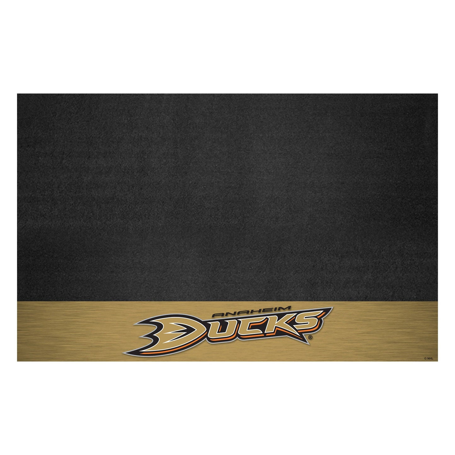 FANMATS 14225 Anaheim Ducks Vinyl Grill Mat - 26in. x 42in. - Deck Patio Protective Mat | Oil, flame, and UV resistant