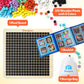 Alyasameen Coogam Wooden Mosaic Puzzle, 370PCS Multicolor Shape Blocks, Small STEM Toy for Kids Ages 4-7, Model LYEU050