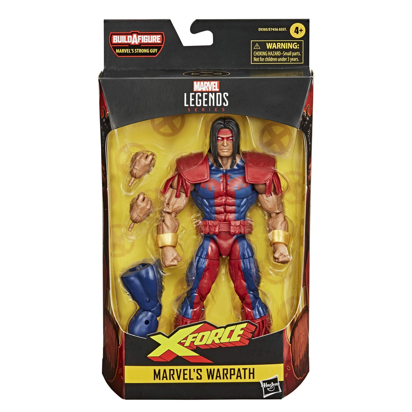 Marvel Legends Series Warpath Action Figure 6-inch Black E9305 with 2 Accessories