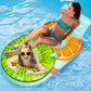 Fruit Inflatable Pool Float mature-themed - Summer Gifts for Women Kids  Heavy-Duty Pool Floaties Lounger Floats Floating Chair Raft with Cup Holder Double Water Floaty Lake Tanning Float Beach Birthday Party