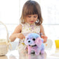 Easfan Walking Puppy Stuffed Animal Interactive Rainbow Dog Barking Tail Wagging Head Nodding Educational Plush Toy Easter Christmas Birthday Gifts For Toddlers Kids Girls, 7'