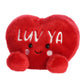 Aurora Adorable Palm Pals Luv Ya Candy Heart Stuffed Animal - Pocket-Sized Play - Collectable Fun - Red 5 Inches