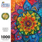 Cross & Glory 1000 Piece Jigsaw Puzzle - Rainbow Mandala Mirage, Large Size, Premium Quality, 20x27 Inches, 1.8mm Thick Cardboard