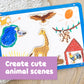 Spark & Wow Wooden Magnets - Animals - Set Of 20 - Magnets For Kids Ages 2+ - Cute Animal Magnets For Fridges, Whiteboards And More