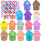 WUHUANIU 15 Pack Mini Slime  Butter Slime Party Favors  Soft Non-Sticky and Stretchy Slime Kit for Classroom Prizes  Christmas Stocking Stuffers  Goodie Bag Stuffers for Kids Boys Girls  N001 N002