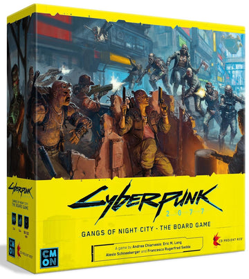 Cmon Cyberpunk 2077: Gangs Of Night City Board Game - Conquer Night City In This Immersive Sci-Fi Strategy Game! Adventure Game,