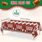 Frienda 3 Pcs Football Party Tablecloths Plastic Brown Football Field Tablecloths Rectangle Football Bowls Table Cover Football