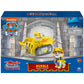 Paw Patrol Rubble Transforming Toy Car with Action Figure - Plastic, Ages 3+, Model 6064299