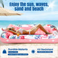 enhanced Inflatable Tanning Pool Lounger Lake Flamingo Pool Float Floaties for mature-themeds - Comfortable Design with Cup Holders and Headrest - Perfect for Beach Parties  Lake Lounging  and Tanning