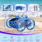 Toys For Ages 5-7 Boys, Amphibious Remote Control Car 4Wd Waterproof 2.4Ghz Fast Stunt Rc Car 360 Rotating With Lights Xmas Gift