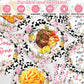 Gisgfim 96Pcs Holy Cow I'M One Party Supplies Pink Cow Print Paper Plates Napkins Cow First Party Tableware Set Cow Floral Dinne