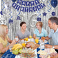 16Th Birthday Decorations For Boys And Girls Blue Silver, Happy 16Th Birthday Decorations Banner Birthday Balloons Number 16 Tab