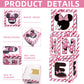 1St First Birthday Party Favors Balloon Boxes Supplies For Baby, Girls 3Pcs Pink Mouse Theme One Year Old Balloon Boxes, 'One' L