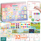 32 Themes Preschool Busy Book For Toddlers, Montessori Learning Toys For Kid 3-5, Preschool Learning Activities Sticker Coloring