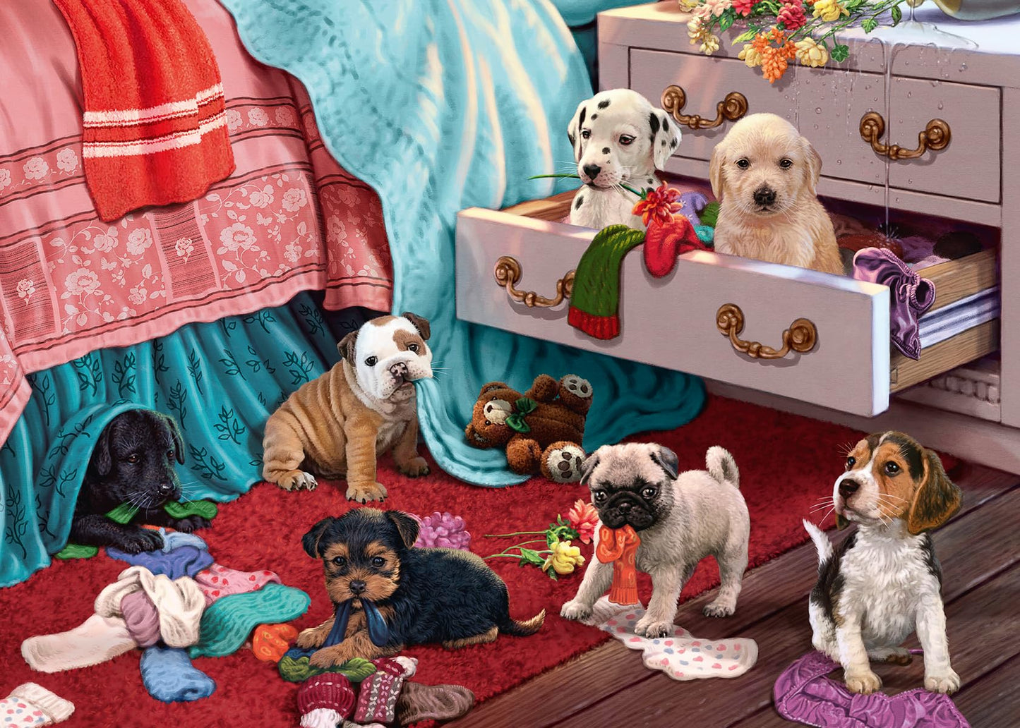 Ravensburger Mischief Makers Large Format 300 Piece Jigsaw Puzzle | Premium Quality | Unique Piece Shape | Fun Group Activity | Perfect For Adults And Kids
