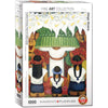EuroGraphics 1000 Piece Flower Festival Puzzle by Diego Rivera - Cardboard Construction