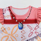 Aovclkid Girls Moana Princess Costume Halloween Party Dress Cosplay Outfits(6 Years,Grey)