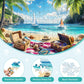 300 Pieces Puzzle for mature-themeds  Beach Treasure Puzzle 300 Pieces Jigsaw Puzzles for mature-themed Kids Elderly  Summer Sea Puzzles Game mature-themed Puzzles Family Challenging Game Home Decor Gift Toy 20.5x15 in