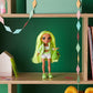 Rainbow High Jr High Series 2 Karma Nichols- 9 NEON Green Posable Fashion Doll with Designer Accessories and Open/Close Backpack