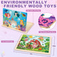 Princess Unicorn Mermaid Fairy Puzzles For Kids Ages 4-6, 4 Packs Wooden Jigsaw Puzzles For Toddlers Girls 2-4, Preschool Educat