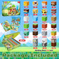 Toyunited 200Pcs Magnetic Blocks - Magnetic Building Blocks, Magnet Cubes Game, Stacking Forest Set, Stem Montessori Sensory Sta