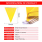Tsmd Solid Yellow Pennant Banners Flags String Diy Bunting Flags,Party Decorations For Grand Opening,Kids Birthday,Party Events