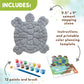 MindWare Paint Your Own Stepping Stone: Turtle - Paint Your Own Stepping Stones for Kids Craft Kit Includes Paint, Brushes and I
