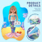 Doll Clothing Accessories Sets - 18-Inch Clothes - Kids Birthday Treasure Including Complete Mermaid Doll Sparkling Dress Outfits With Purse For Girl Present