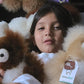 AlpacaNext Soft and Cuddly Baby Alpaca Teddy Bears - 9 inch. enhanced Alpaca Stuffed Animal Handmade on Genuine Alpaka Fur. Cute Bear (9 inches  Brown & White)