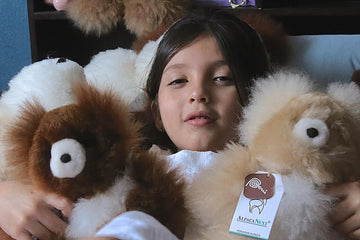 Alpaca Teddy Bear. Soft, Fluffy And Cuddly Stuffed Animal (Beige And White, 12 Inch)