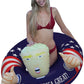 Ninostar Donald Trump 2024 Keep America Great! Huge Hit Pool Float For Summer, Presidential Floats Inflatable Ring Swimming Tube