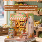 CUTEBEE Book Nook Kit - DIY Miniature House Dollhouse Kit for mature-themed and Teens  Booknook Bookshelf Decor with LED Light  Gifts for Family and Friends (The Greens Grocery)