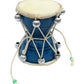Itos365 Handmade Damroo For Kids Indian Musical Instrument Tourquise Damru Toy Gift