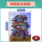 Tdc Games Classic Car Puzzle Fabulous 50S Junkpile By Dale Klee, 1000 Piece Jigsaw Puzzle For Kids And Adults, 26.75 X 19.25 Inches Educational Puzzles, Difficult And Challenging Classic Car Puzzle