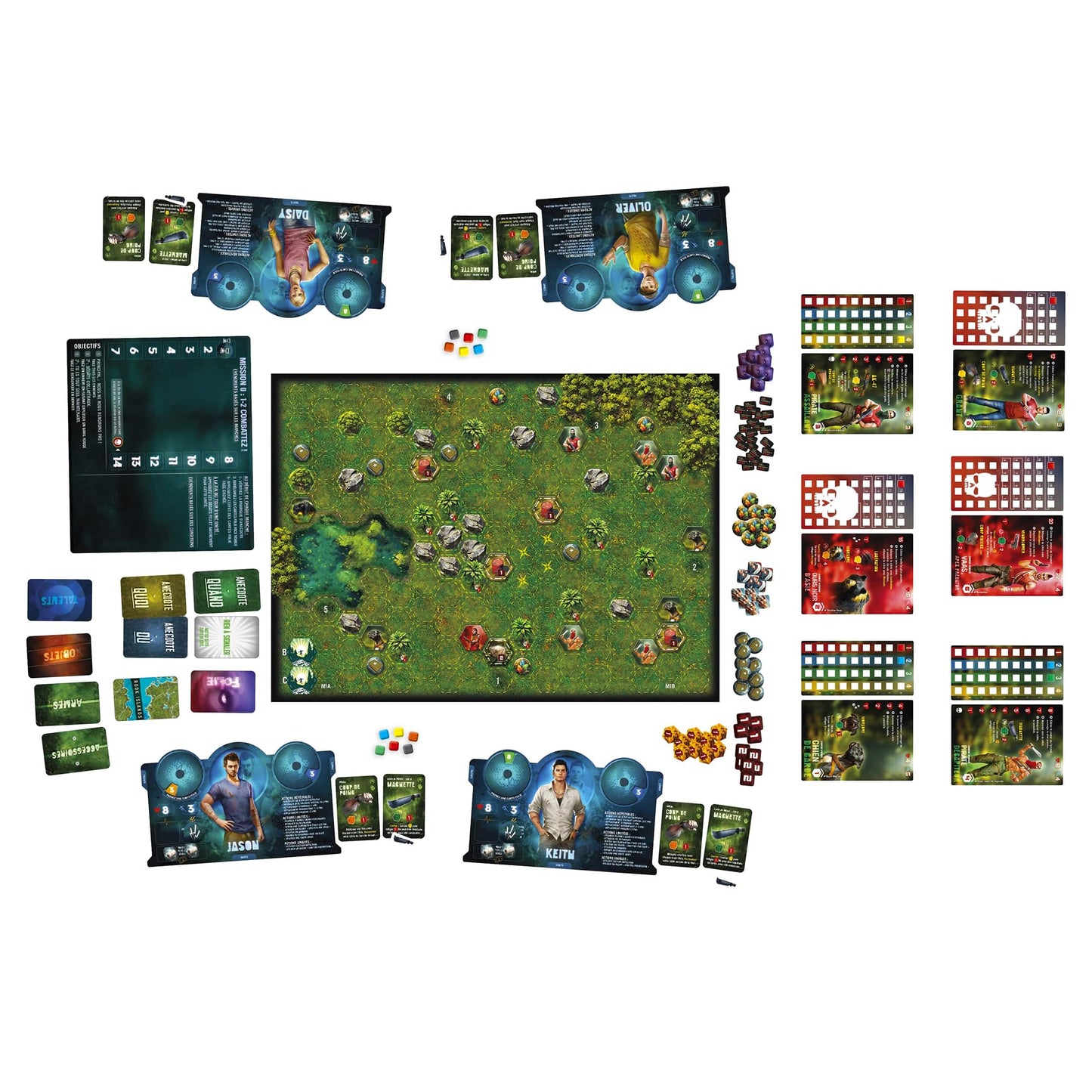 Funforge Far Cry Cooperative Combat Strategy Board Game, Ages 14+, 1-4 Players, Cardboard, Multicolor, Model FCRYUS01