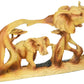 Stealstreet Ss-Ug-Mmd-186, 8 Inch Elephant In The Wild Woodlike Bust Scene Carving Figurine