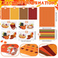 24 Sets Thanksgiving Crafts for Kids DIY Fall Pumpkin Placemat Turkey Maple Leaves Stickers Autumn Ornaments Paper Table Mats fo