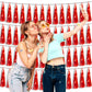 4P Red Foil Fringe Tassel Banner Garland Metallic Tinsel Streamers Wall Hanging Curtain Backdrop Banner for Parade Floats, 2024