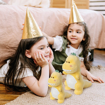 Adorlynetty Cute Large Dinosaur Plush Toy, 15.7' Soft Dinosaur Stuffed Animal Stuffed Dinosaur Dino Stuffed Animals Dino Plush Dinosaur Plushie Yellow