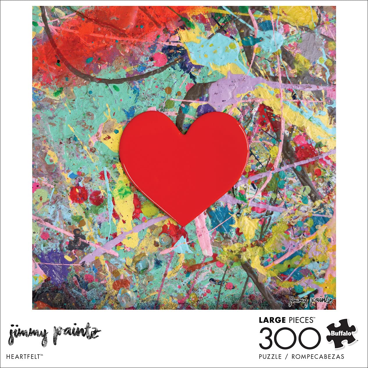 Buffalo Games - Jimmy Paintz - Heartfelt - 300 Piece Jigsaw Puzzle For Adults -Challenging Puzzle Perfect For Game Nights - Finished Size Is 21.25 X 15.00