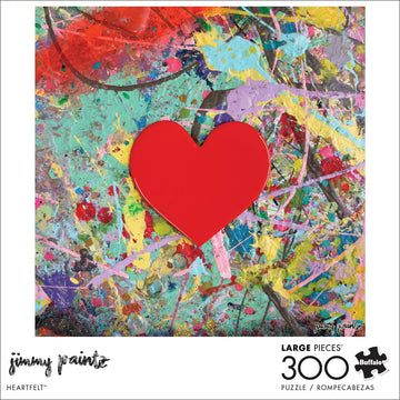 Buffalo Games - Jimmy Paintz - Heartfelt - 300 Piece Jigsaw Puzzle For Adults -Challenging Puzzle Perfect For Game Nights - Finished Size Is 21.25 X 15.00